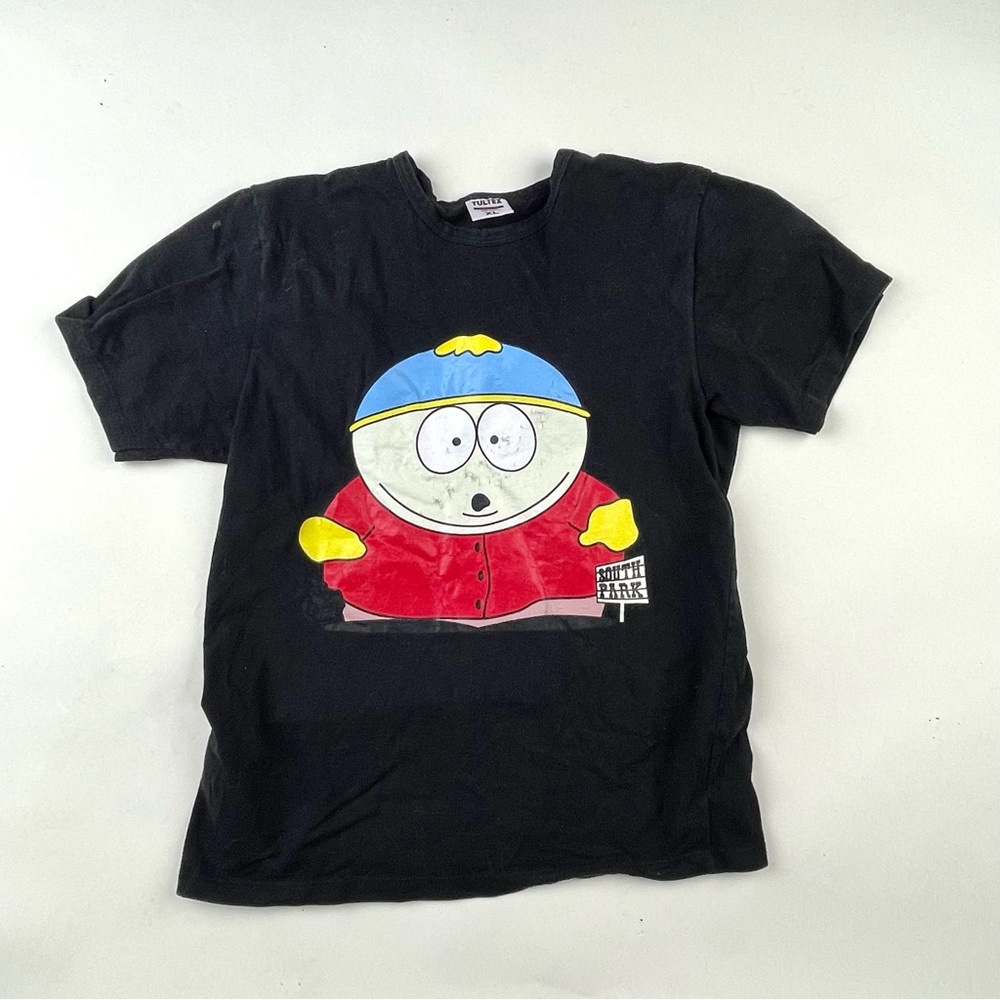 Black Tee with South Park Cartman Graphic